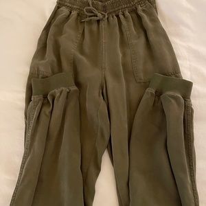 Army green joggers